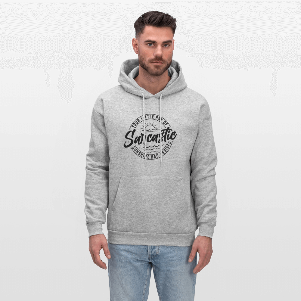 Your Little Ray Of Sarcastic Sunshine Hoodie - heather gray
