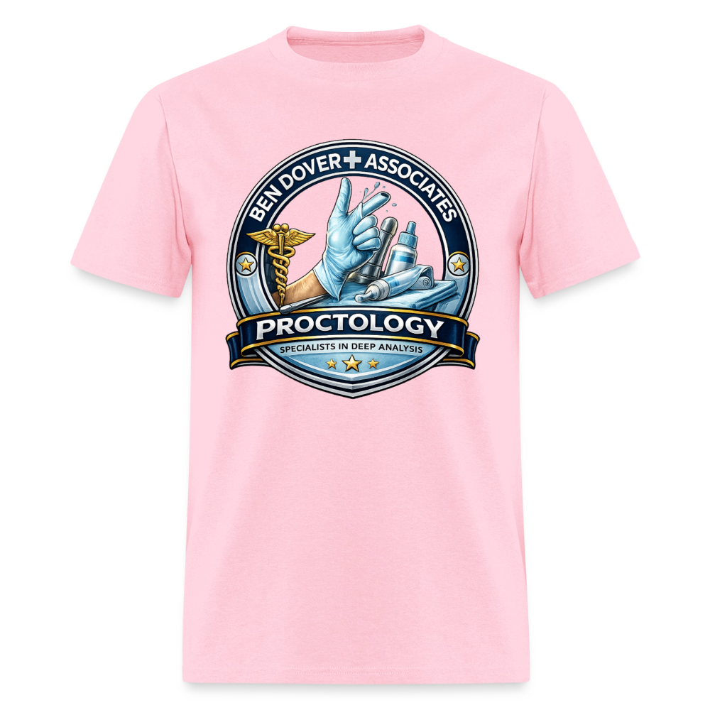 Ben Dover Proctology Funny Graphic T-Shirt Color: Pink