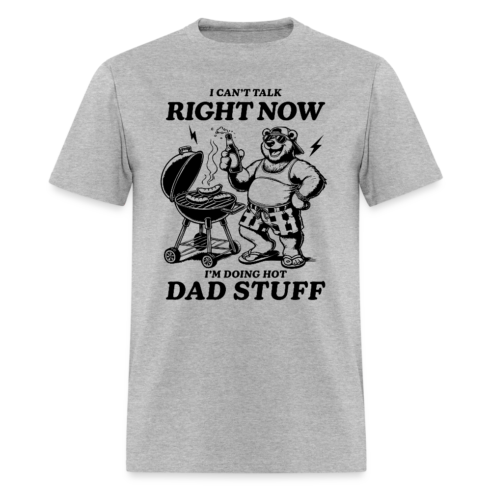 Doing Hot Dad Stuff (BBQ) T-Shirt - heather gray