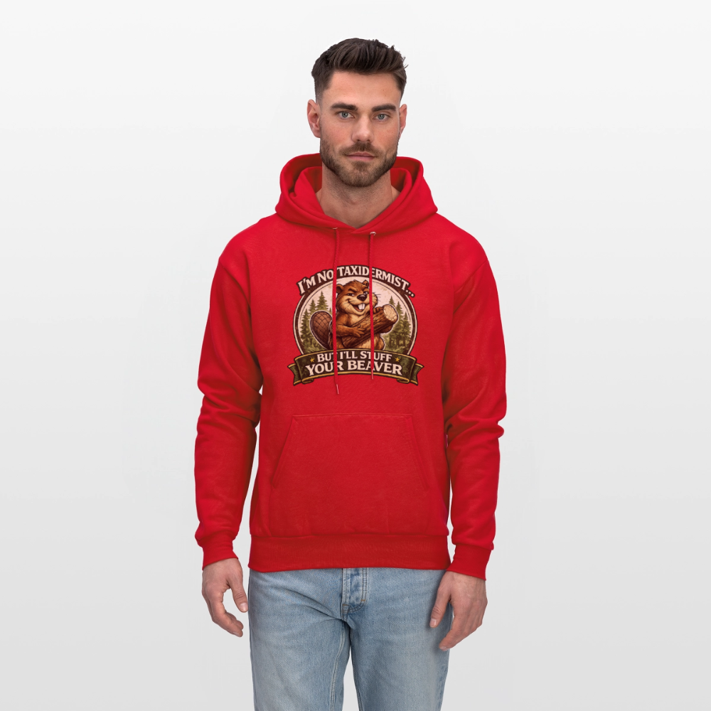 I'm No Taxidermist But I'll Stuff Your Beaver Hoodie Color: Heather Gray