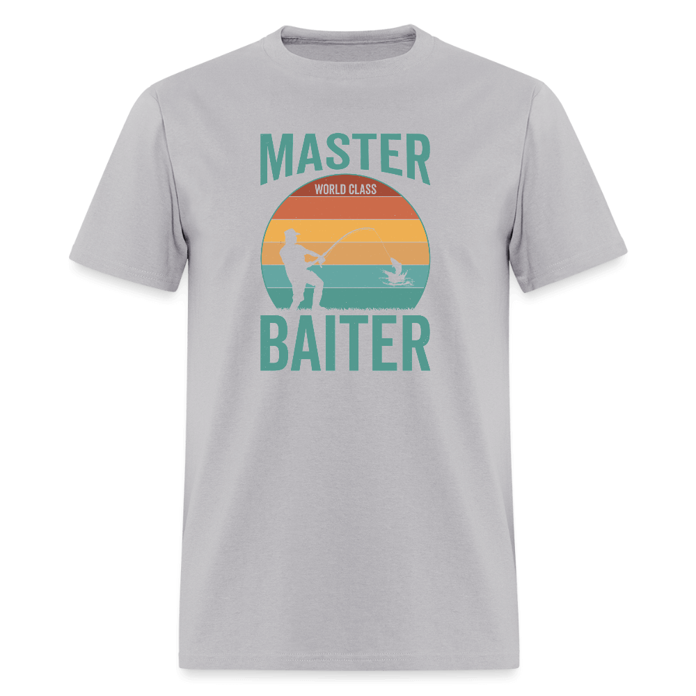Master Baiter Funny Fishing T-Shirt - gravel