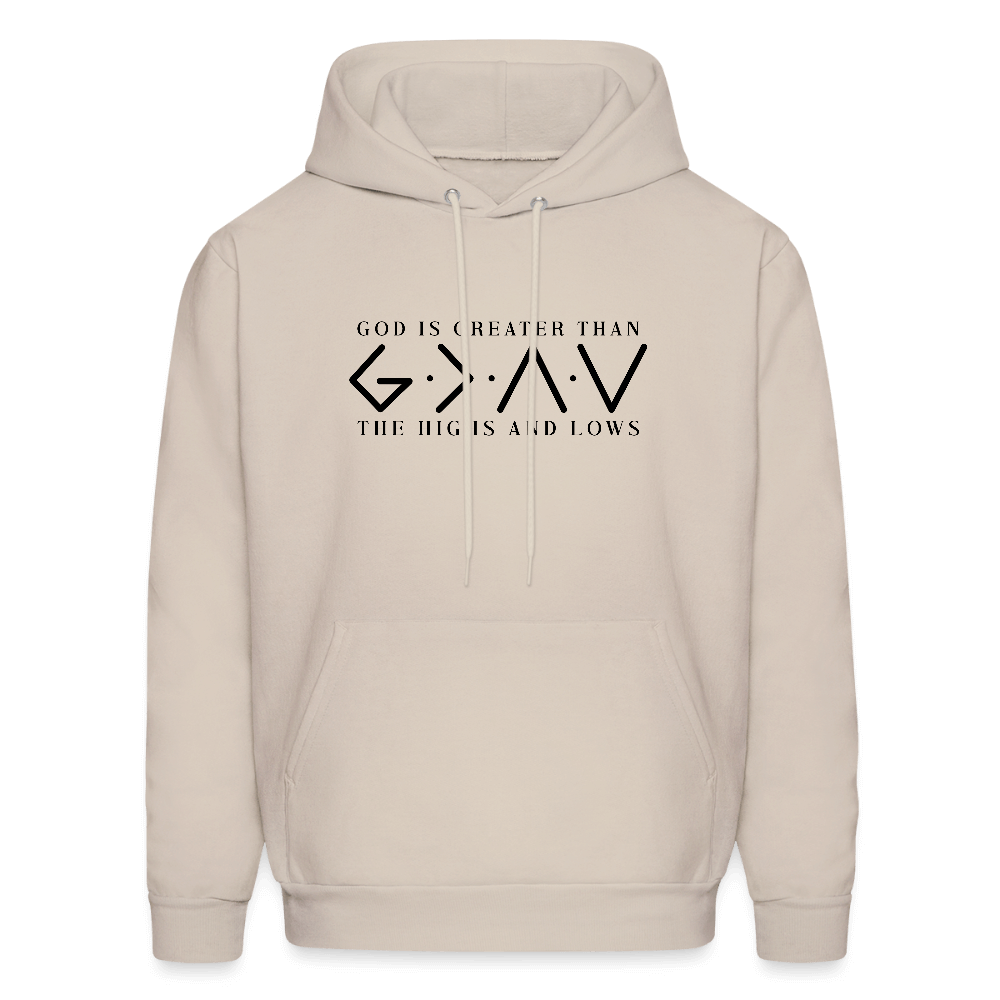 God is Greater Than High And Lows Hoodie - Sand