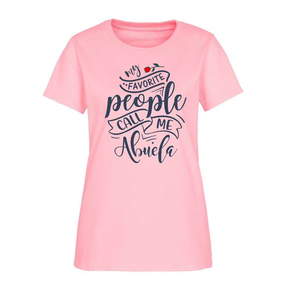 My Favorite People Call Me Abuela Tee – Women’s Shirt Color: white