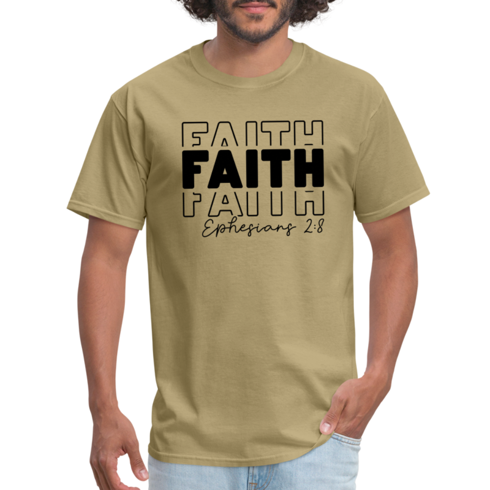 Faith Ephesians 2:8 T-Shirt - khaki