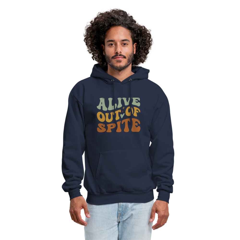 Alive Out Of Spite Hoodie - navy