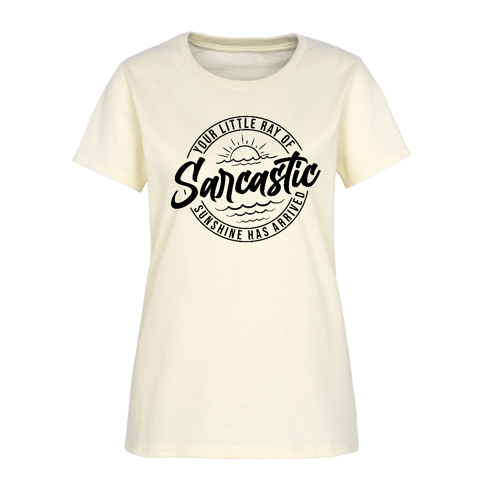Sarcastic Ray of Sunshine Women’s Graphic T-Shirt - off white