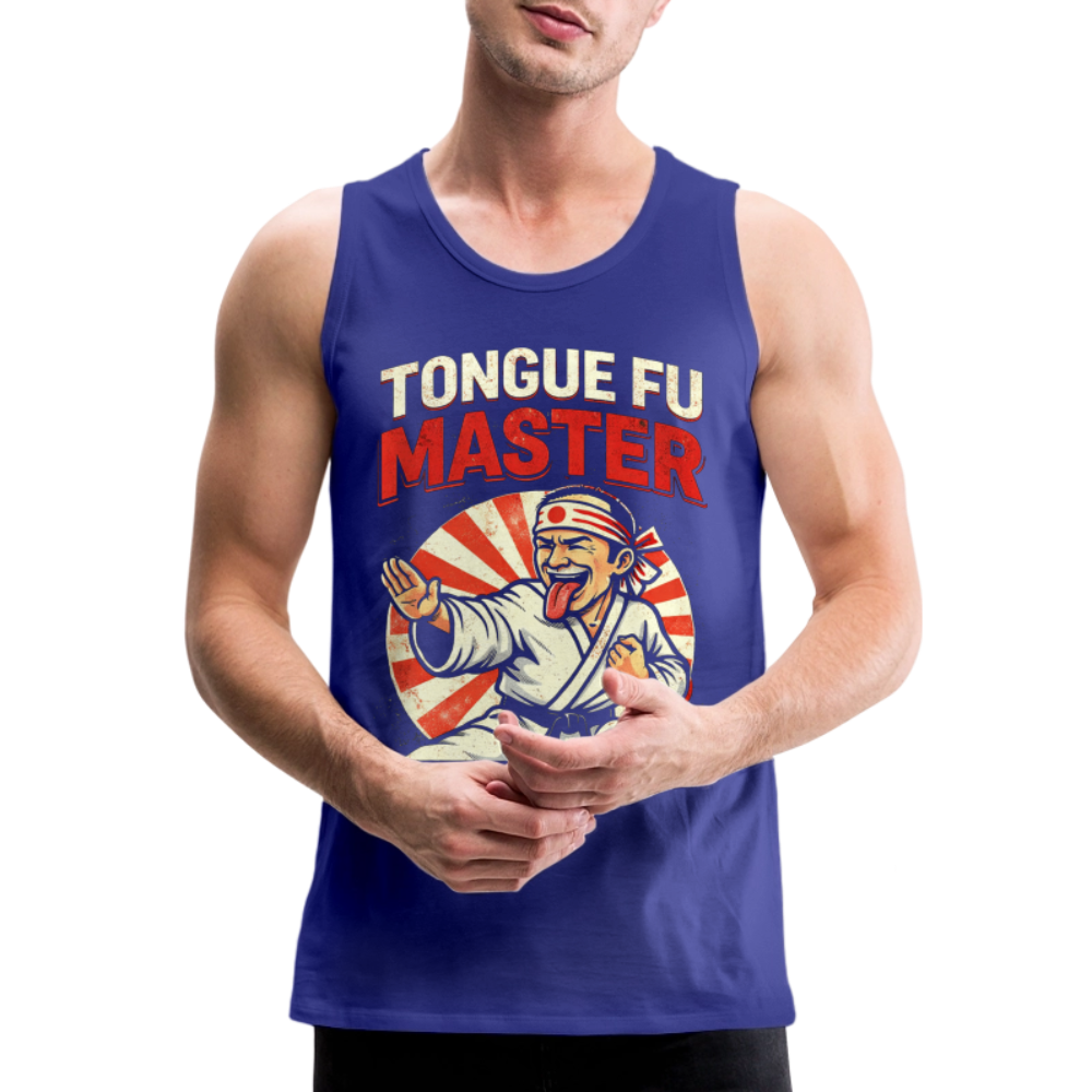Tongue FU Master Tank Top Color: Black