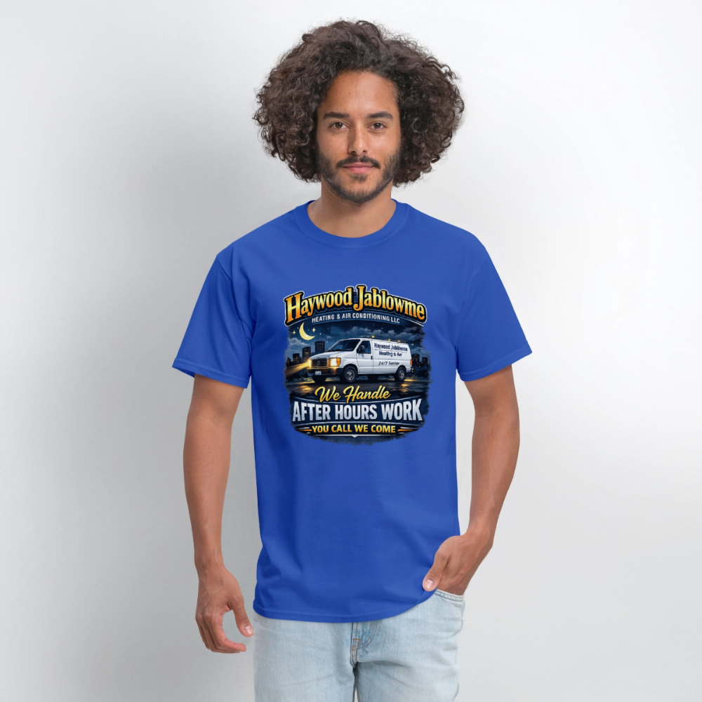 Haywood Jablowme Funny HVAC T-Shirt Color: Black