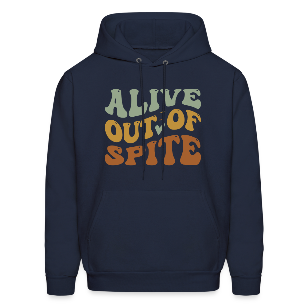 Alive Out Of Spite Hoodie - navy