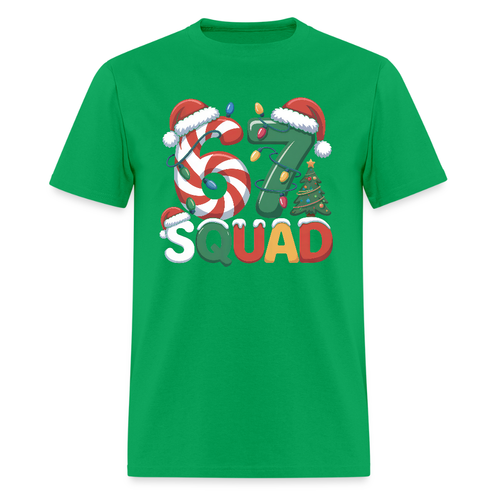 Six Seven Squad - Christmas 67 T-Shirt - bright green