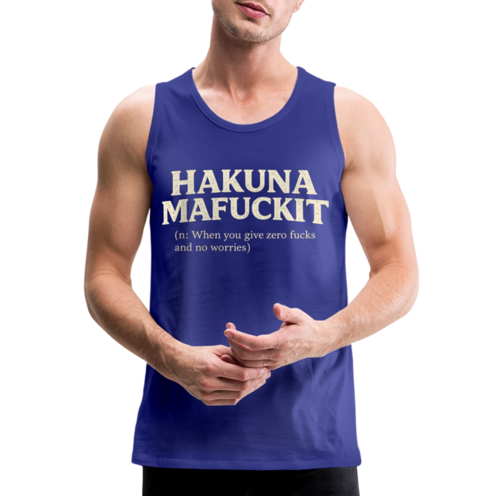 Hakuna Mafuckit Men’s Funny Graphic Tank Color: Black