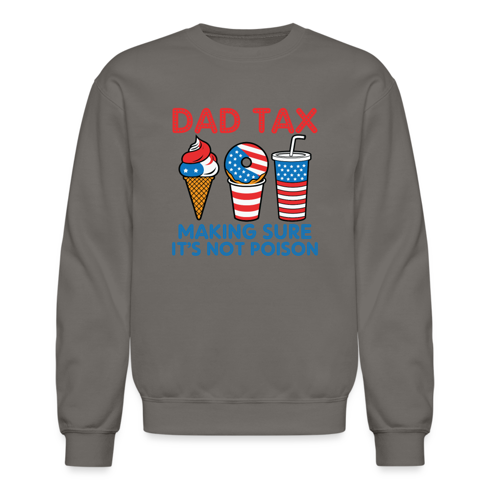 Dad Tax Sweatshirt (Red White Blue) - asphalt gray