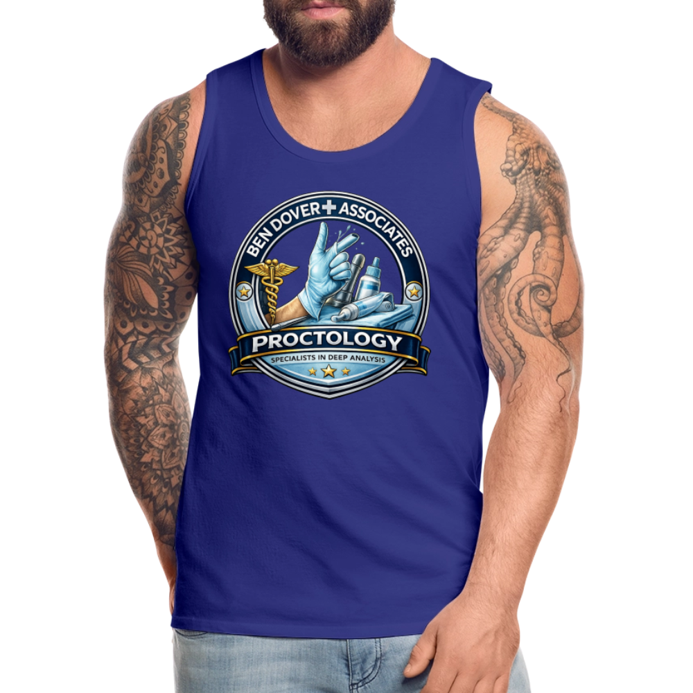 Ben Dover Proctology Funny Tank Top Color: White