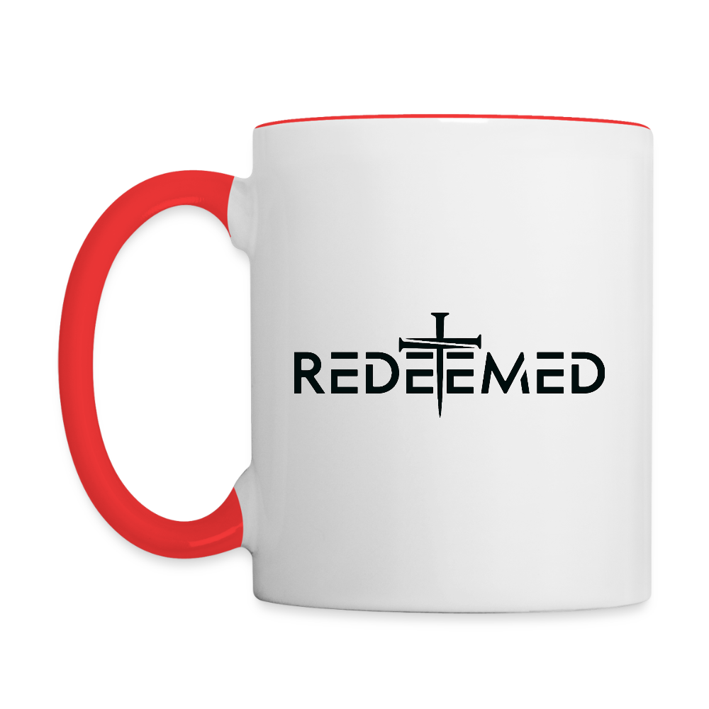 Redeemed Coffee Mug – Faith-Based Christian Design Color: white/black