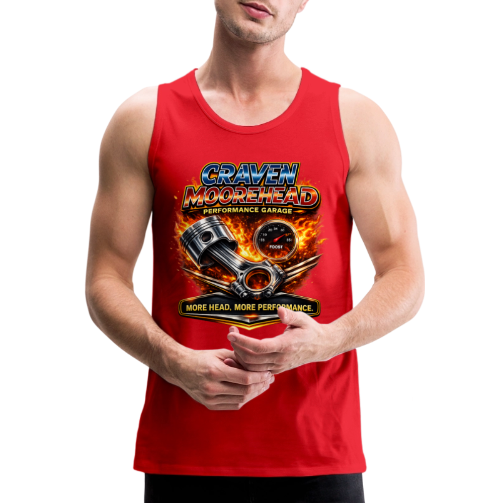 Craven Moorehead Performance Tank Top Color: Red