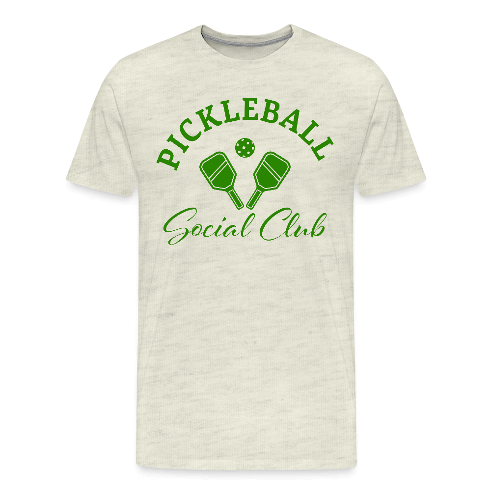 Pickleball Social Club Men's Premium T-Shirt - heather oatmeal