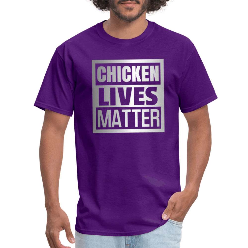 Chicken Lives Matter T-Shirt - purple
