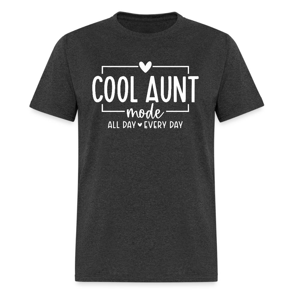 Cool Aunt Mode T-Shirt - heather black