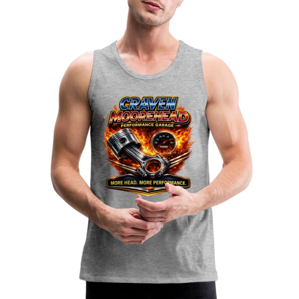 Craven Moorehead Performance Tank Top Color: Heather Gray