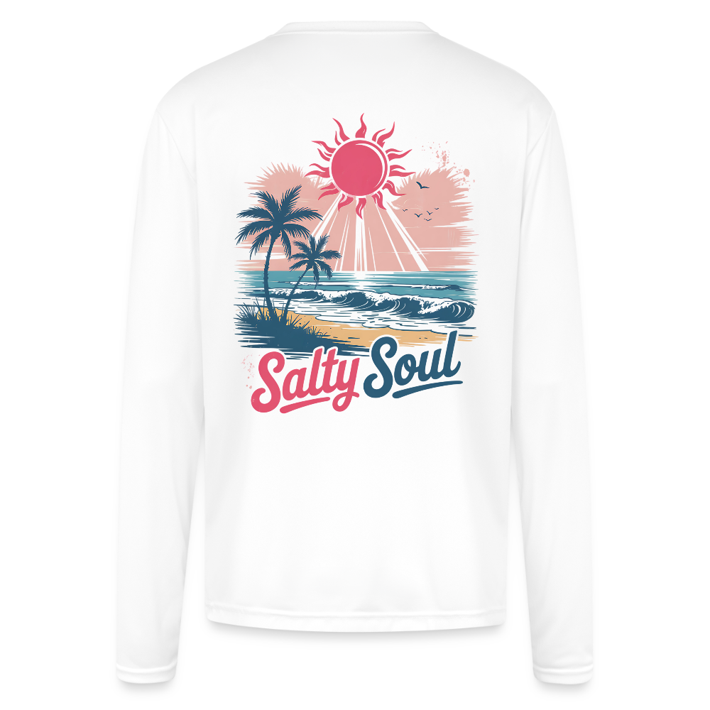 Salty Soul Performance Shirt – UPF 44+ Sun Protection - white