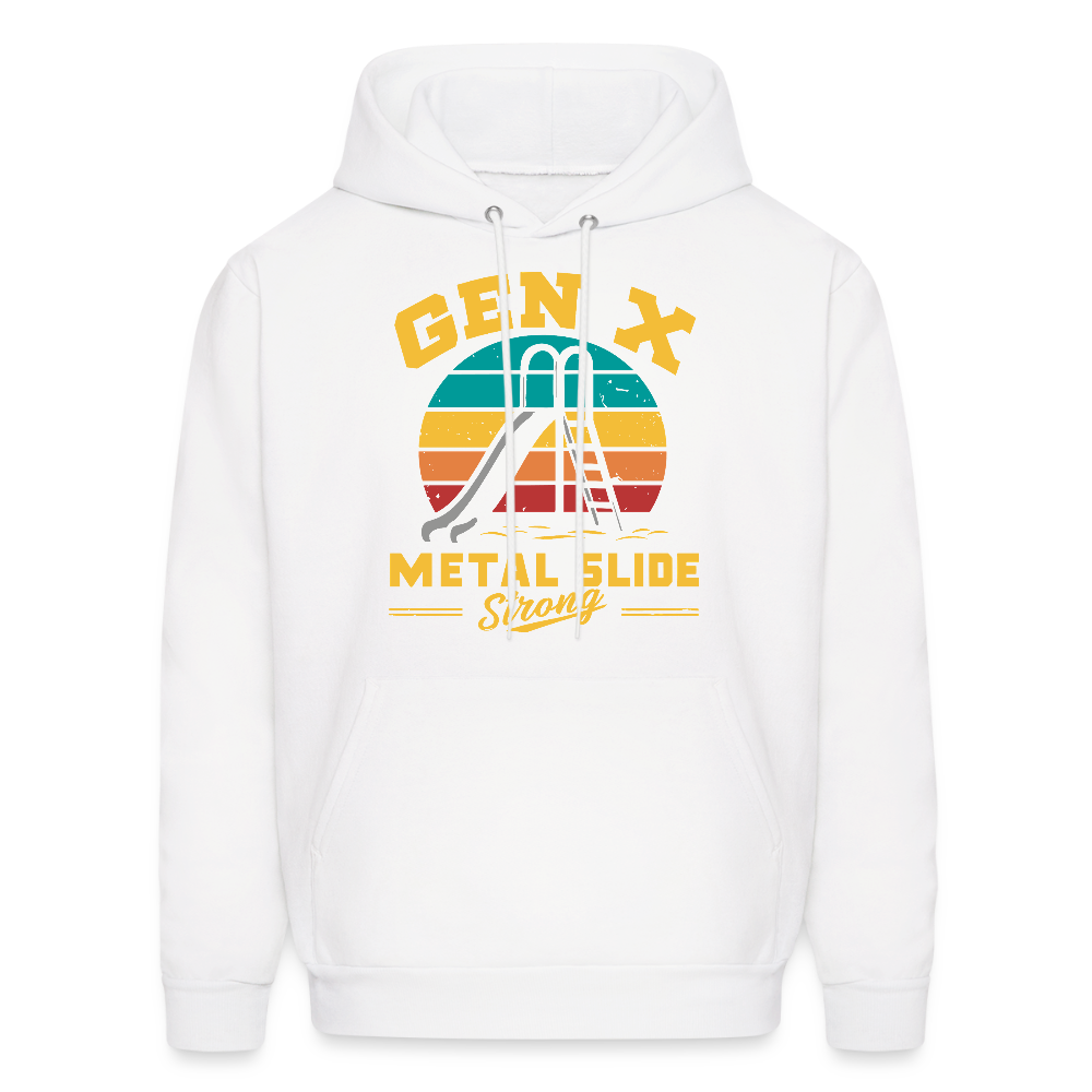 Gen-X Metal Slide Strong Hoodie - white