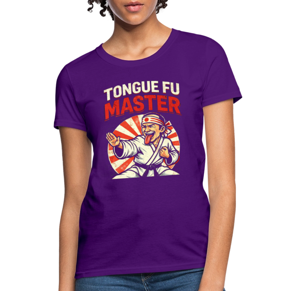 Tongue FU Master Women’s T-Shirt Color: Purple