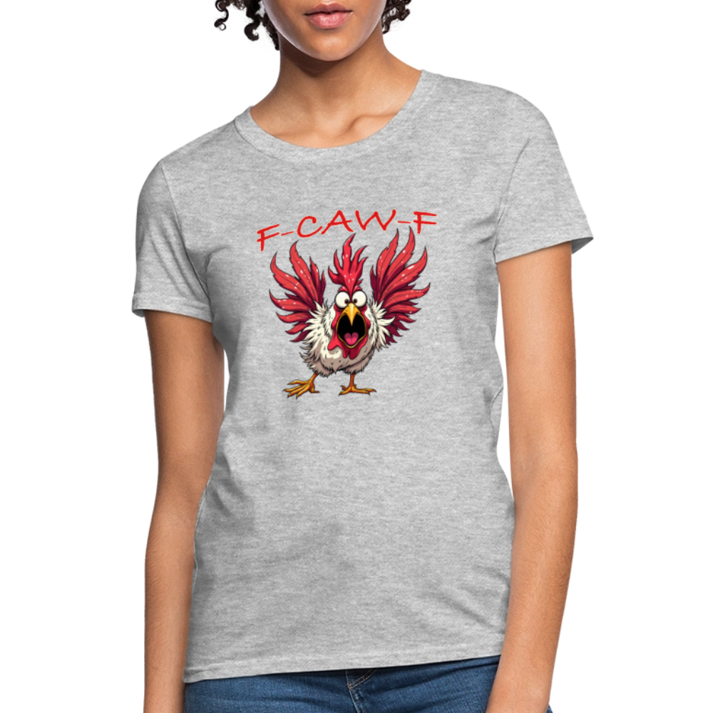 F-CAW-F Women’s T-Shirt – Funny Rooster Tee Color: black