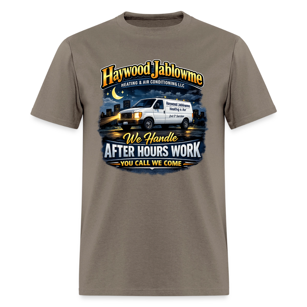 Haywood Jablowme Funny HVAC T-Shirt Color: Black