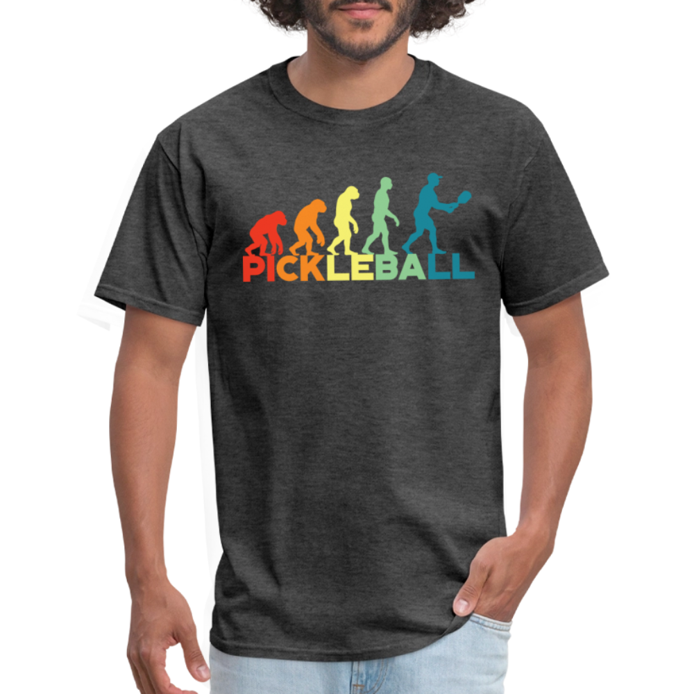 Pickleball Evolution T-Shirt - heather black