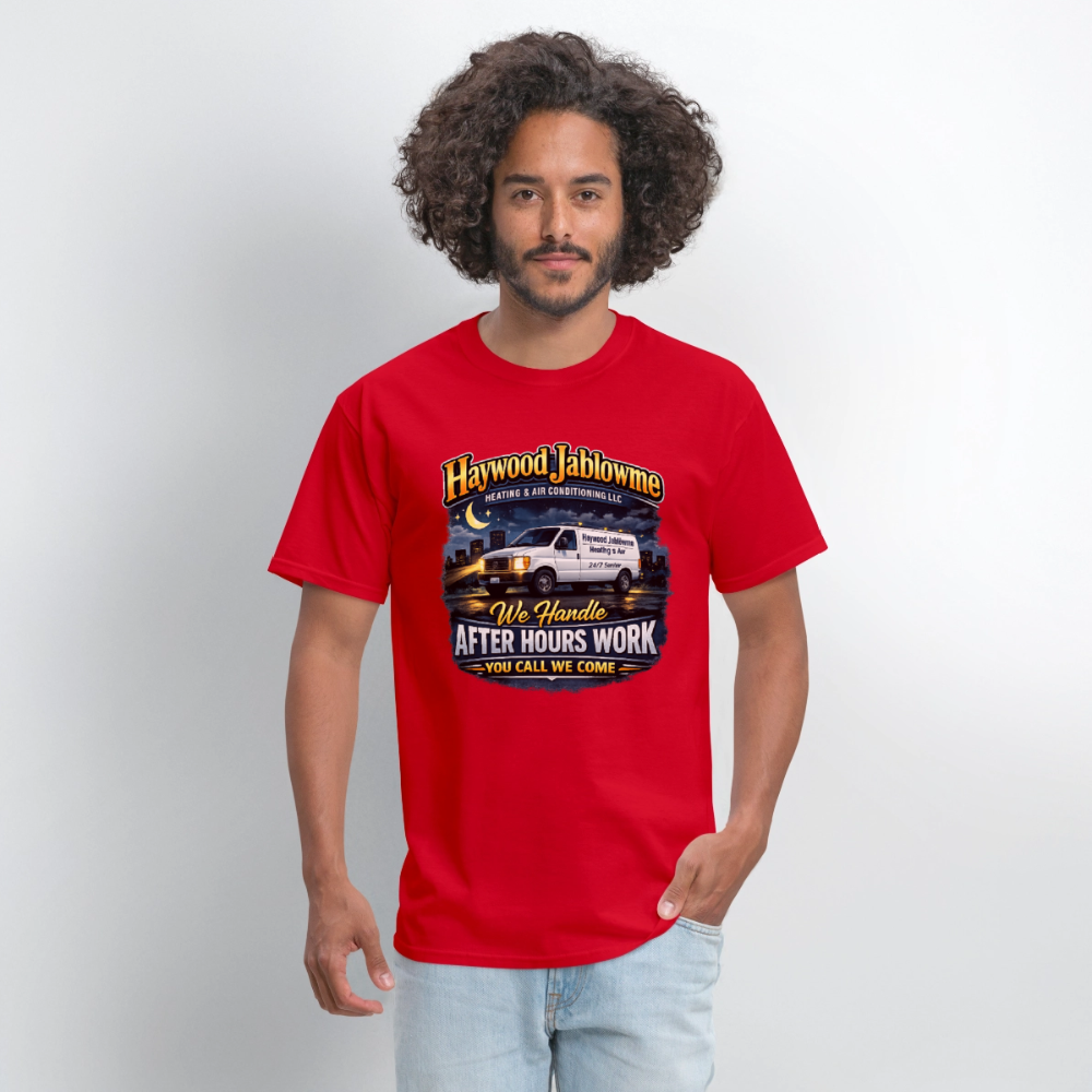 Haywood Jablowme Funny HVAC T-Shirt Color: Black