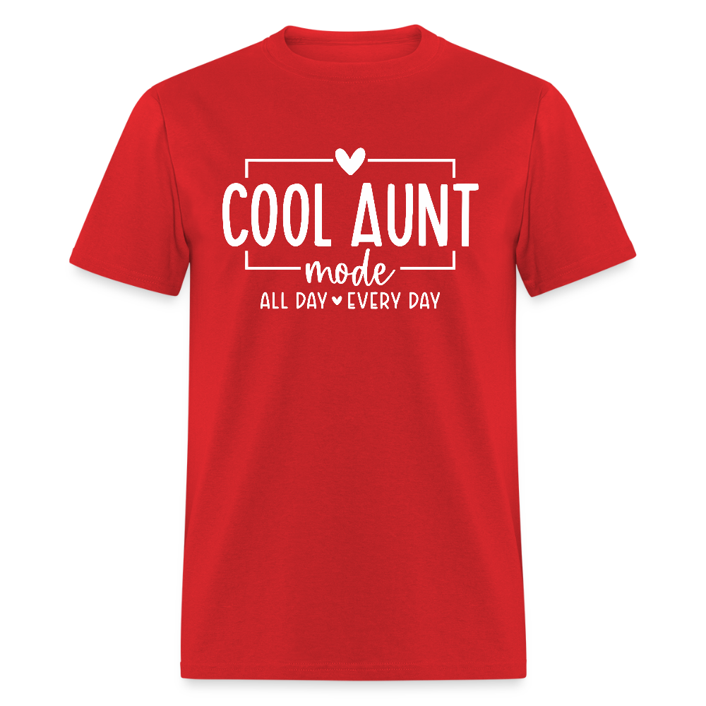 Cool Aunt Mode T-Shirt - red