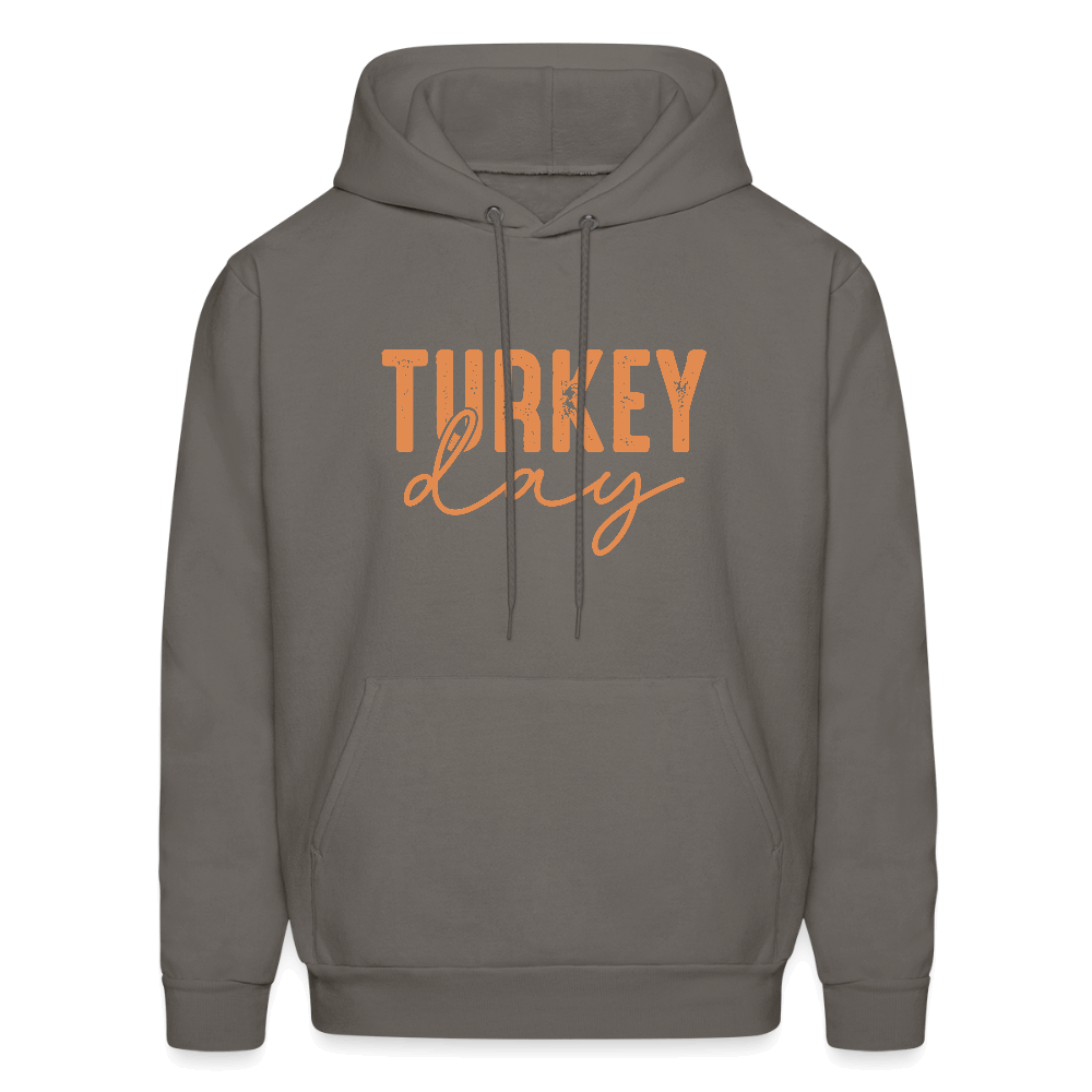 Turkey Day (Thanksgiving) Hoodie Color: asphalt gray