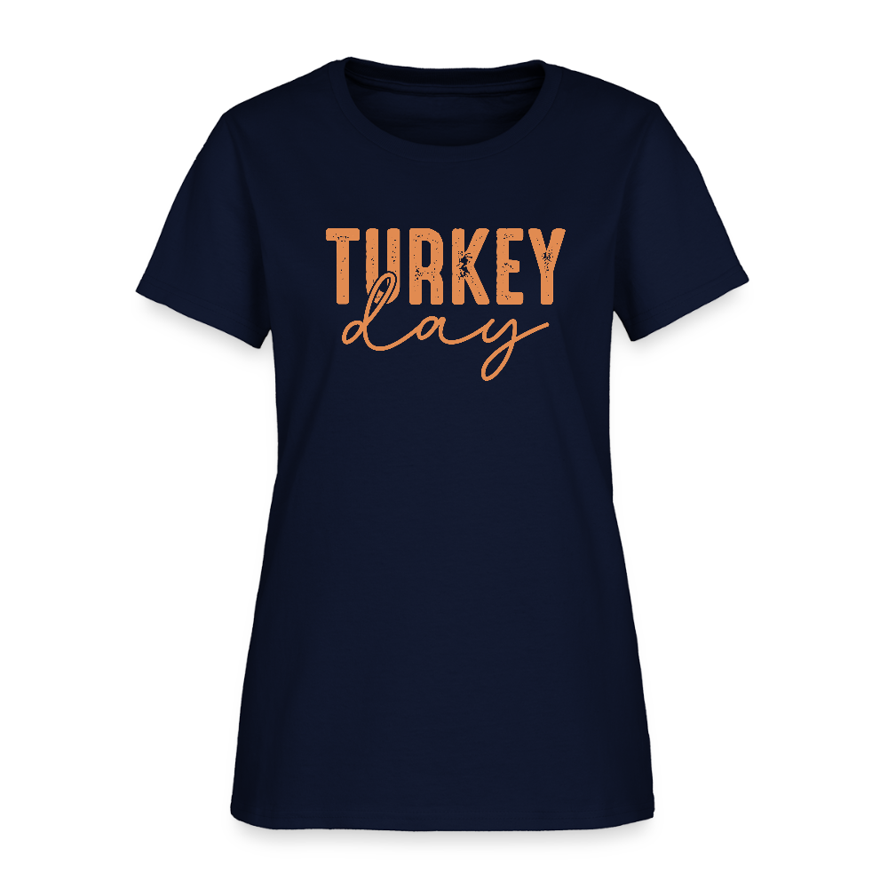 Turkey Day (Thanksgiving) Women's T-Shirt - navy
