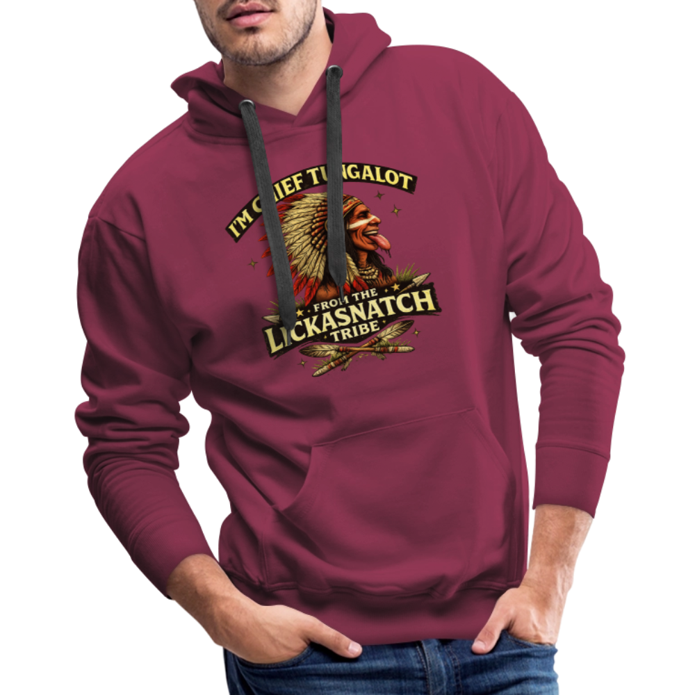 Chief Tungalot Lickasnatch Tribe Funny Hoodie Color: Black