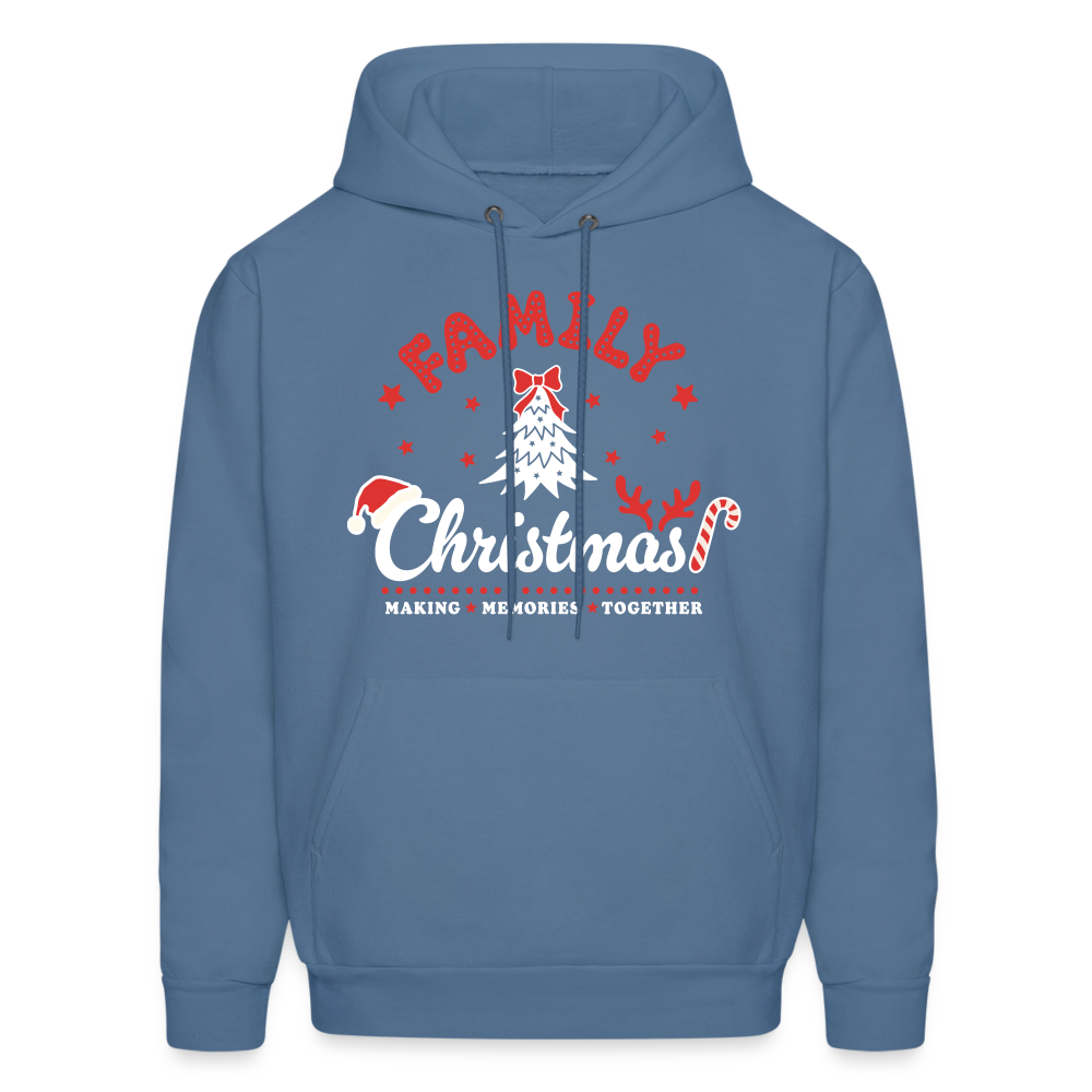 Family Christmas Making Memories Together Hoodie - denim blue