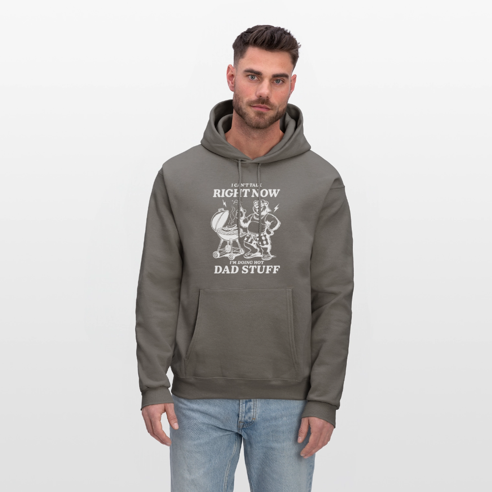 Doing Hot Dad Stuff BBQ Hoodie for Grilling Dads - asphalt gray