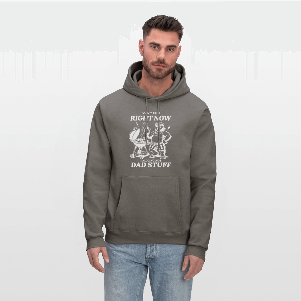 Doing Hot Dad Stuff BBQ Hoodie for Grilling Dads Color: asphalt gray