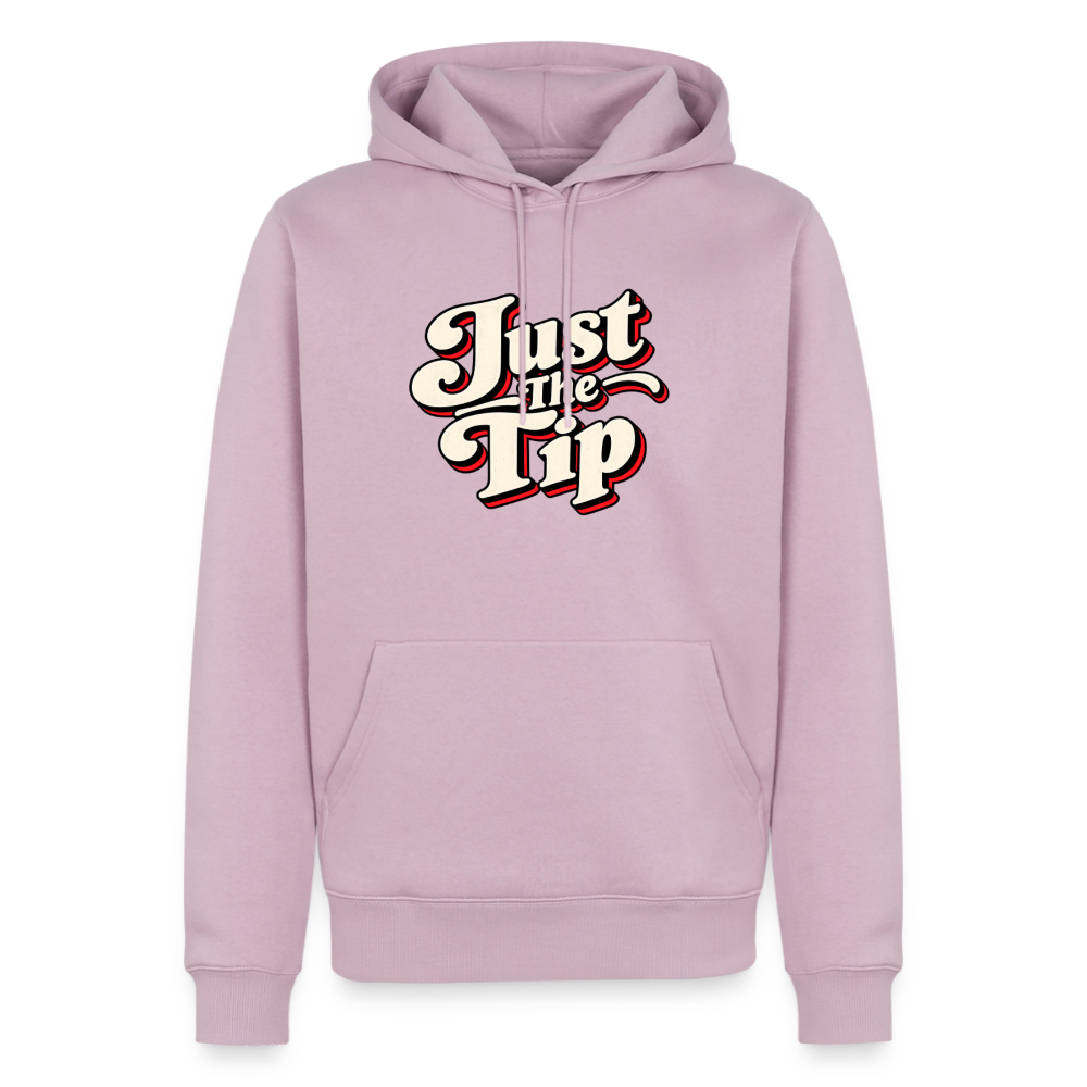 Just the Tip Funny Adult Humor Hoodie Color: Dusty Pink