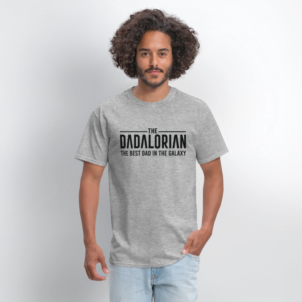 The Dadalorian The Best Dad in the Galaxy T-Shirt - heather gray