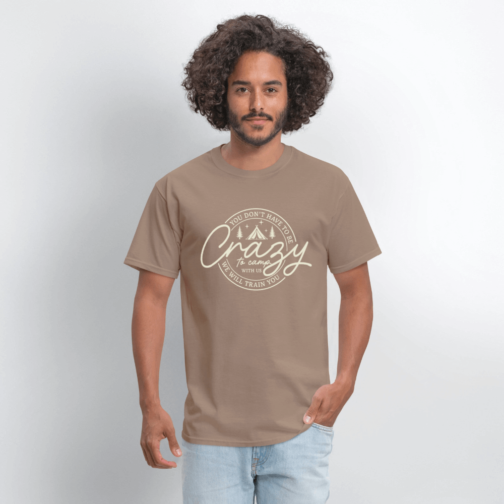 Crazy Camping T-Shirt Color: safari