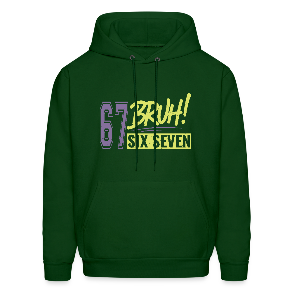 Six Seven Bruh 67 Women's Hoodie - forest green