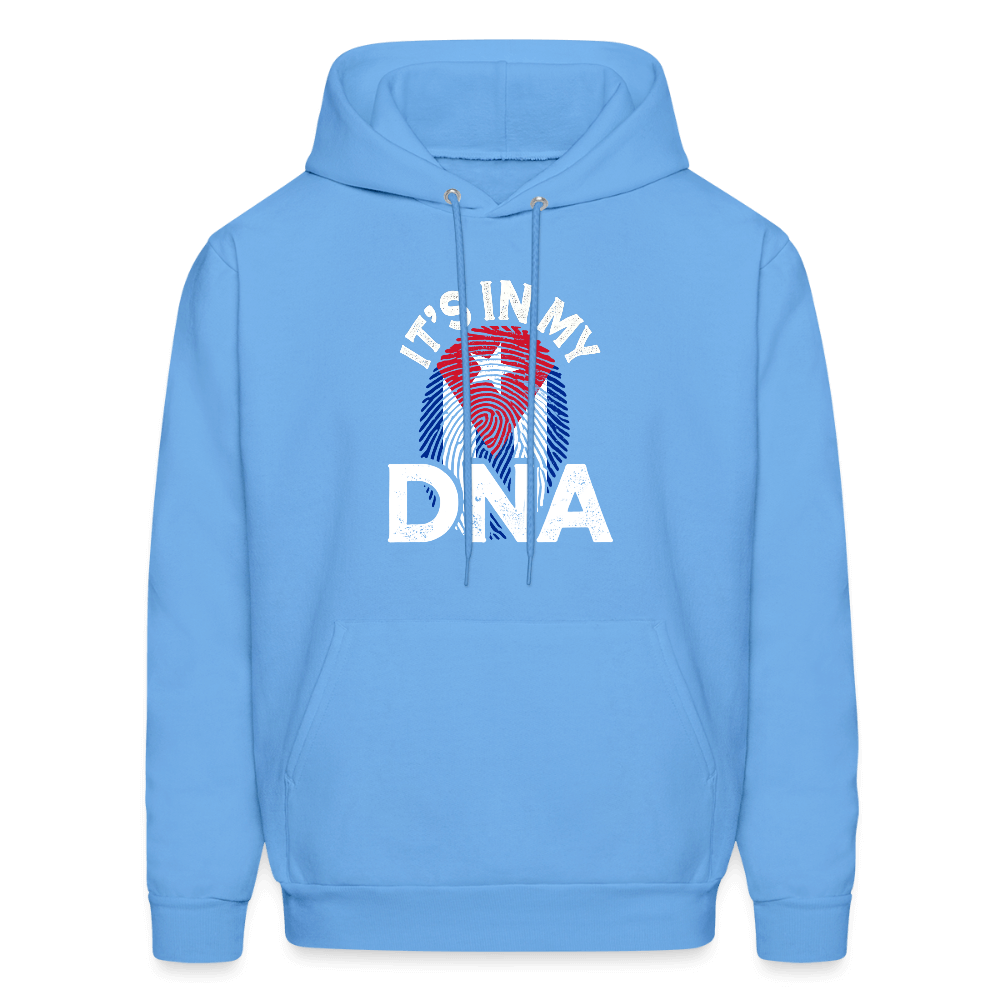 Cuba DNA Hoodie – Cuban Flag Fingerprint Design Color: carolina blue