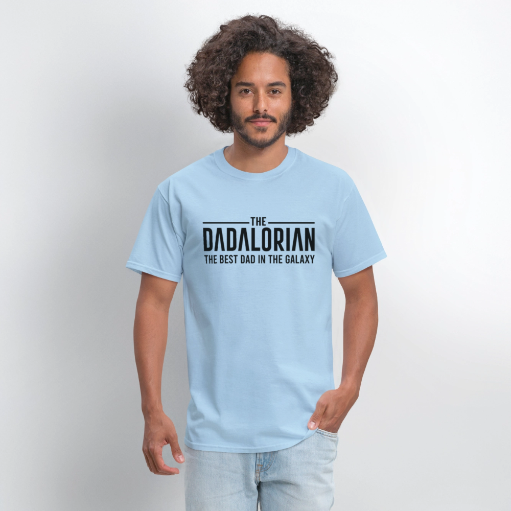 The Dadalorian The Best Dad in the Galaxy T-Shirt - powder blue