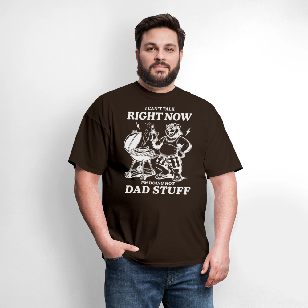 Doing Hot Dad Stuff (BBQ) T-Shirt - brown