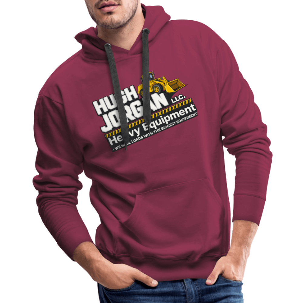 Hugh Jorgan Heavy Equipment Hoodie – Adult Humor Men's Hoodie Color: black