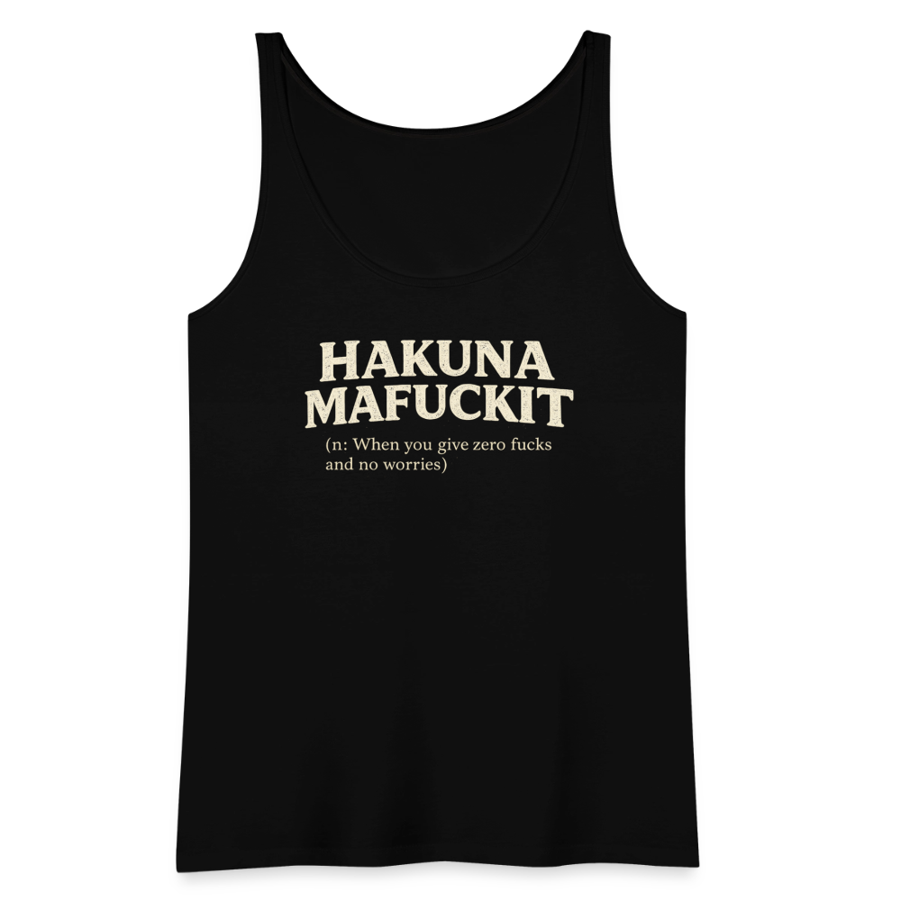 Hakuna Mafuckit Women’s Funny Graphic Tank Color: Black