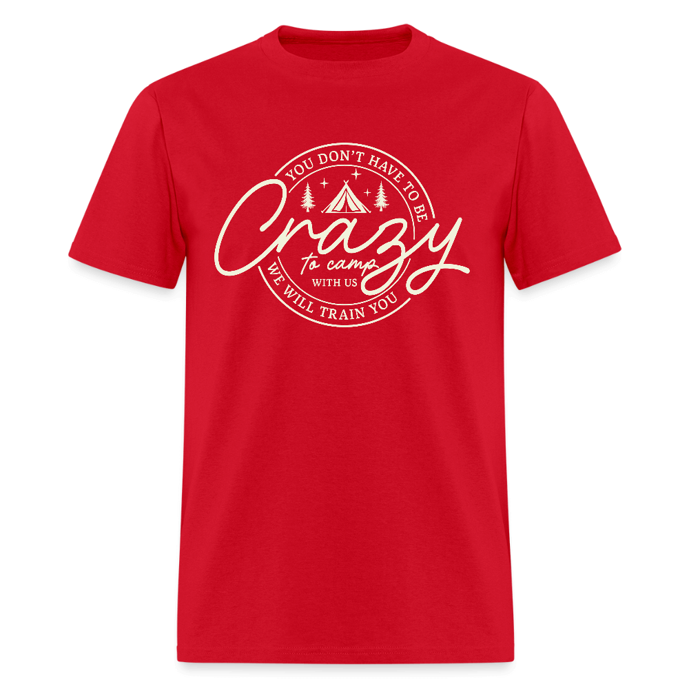Crazy Camping T-Shirt Color: red