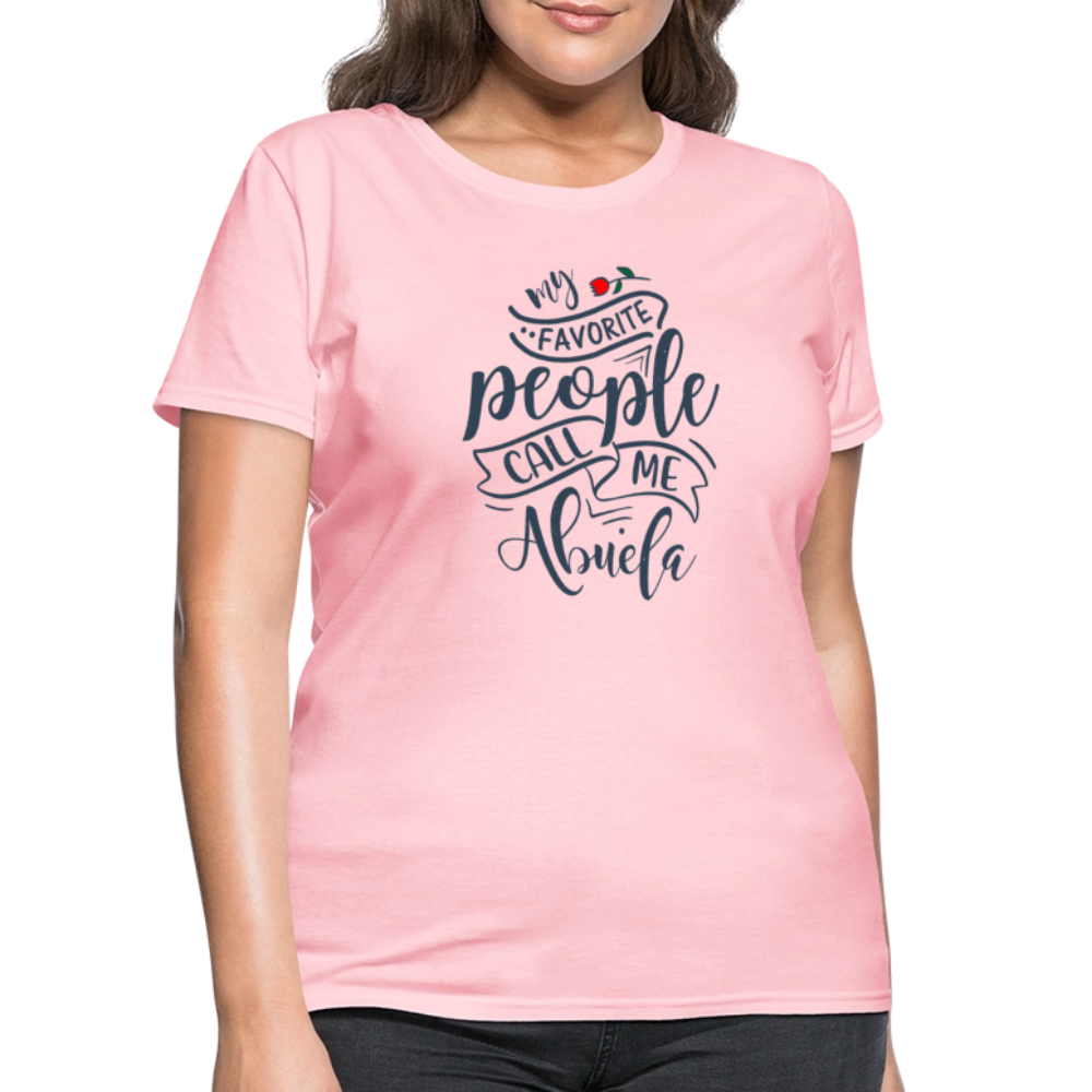 My Favorite People Call Me Abuela Tee – Women’s Shirt - pink
