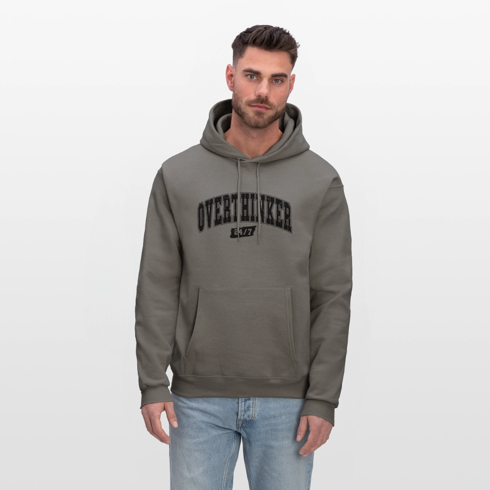 Overthinker 24/7 Hoodie – Stay Cozy While Overthinking - asphalt gray