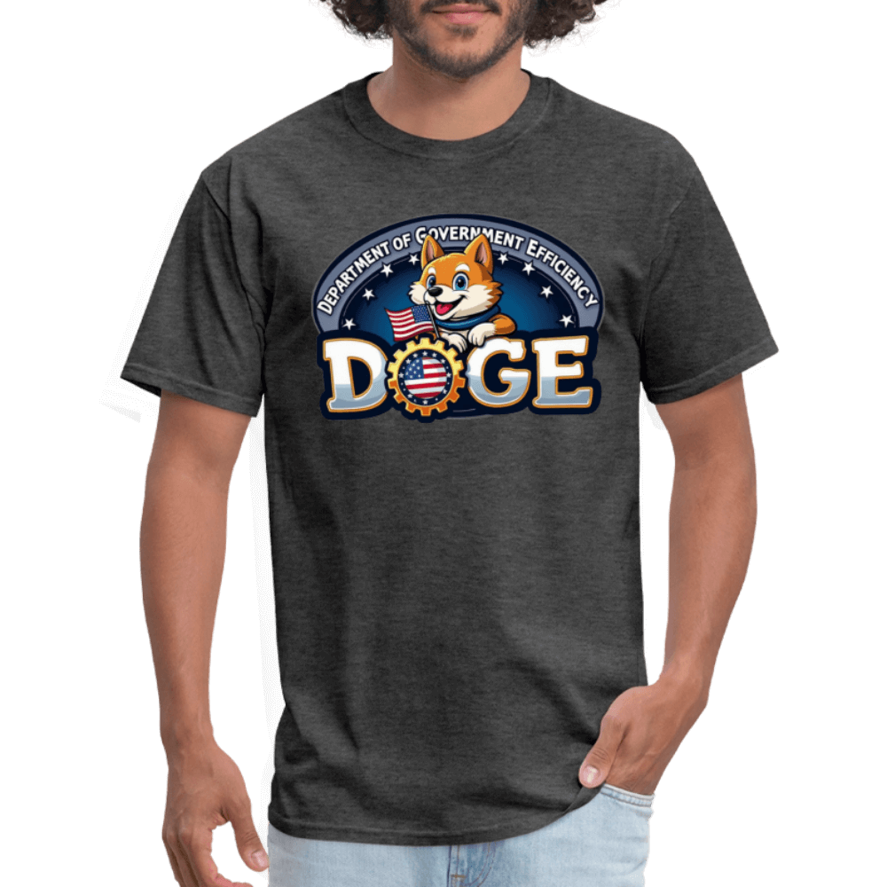 DOGE Logo (Dept of Government Efficiency) T-Shirt Color: white